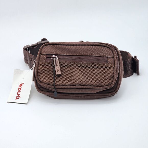 CALPAK Stevyn Fanny Pack Walnut Brown Belt Bag NWT - Picture 1 of 7
